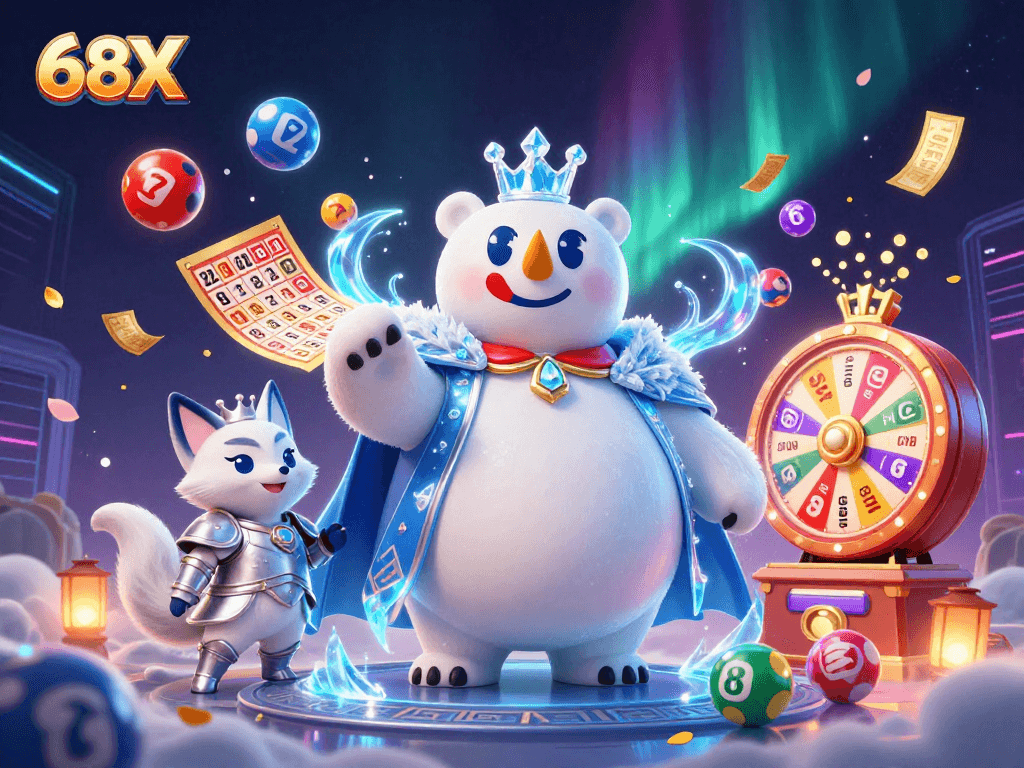 Ganhe prêmios emocionantes no 68X com a energia dos jogos de loteria e bingo