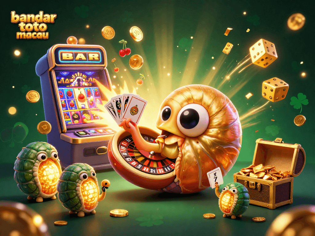 Experience thrilling gameplay at bandar toto macau with glowing characters and a colorful casino atmosphere.