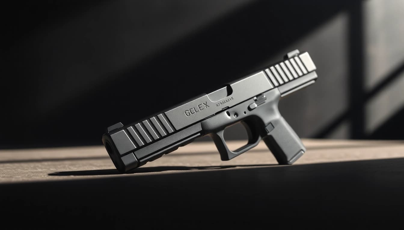 Showcase of glock 17 gen 5 slide highlighting its precision and design features.