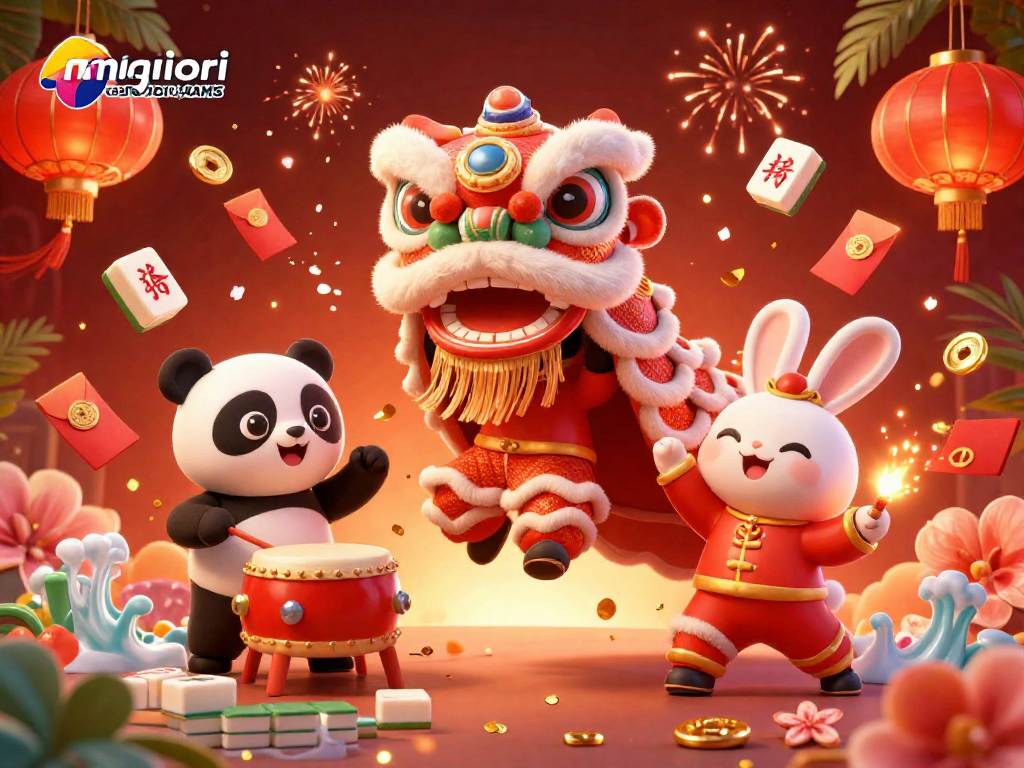 Scopri i migliori casino non AAMS con un'illustrazione vivace e dinamica che celebra la cultura asiatica e il gioco d'azzardo.