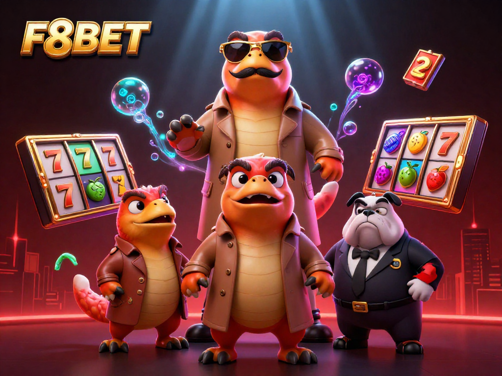 F8BET brings excitement to the casino experience with raptors and vibrant gaming elements.