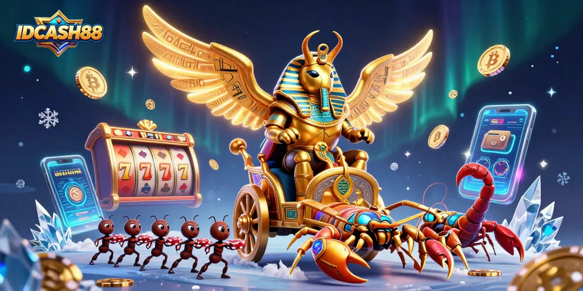 Experience thrilling jackpots and exciting slots with IDCASH88's dynamic and vibrant image.