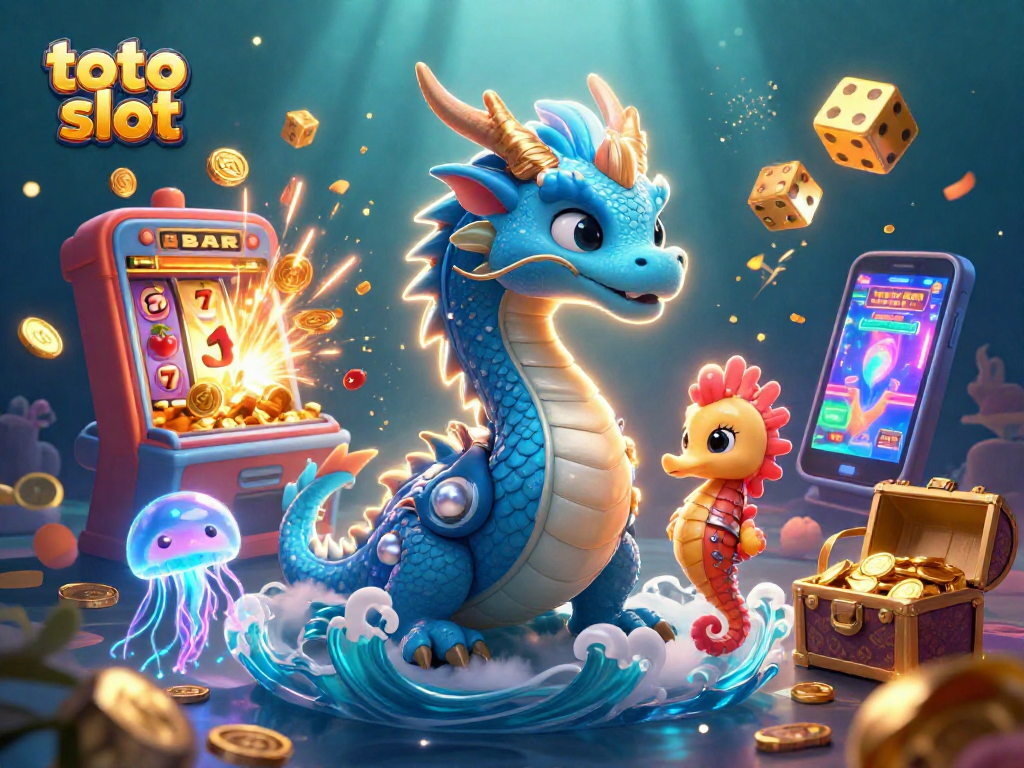 Menangkan permainan toto slot dengan mesin slot yang memiliki jackpot dan simbol keberuntungan.