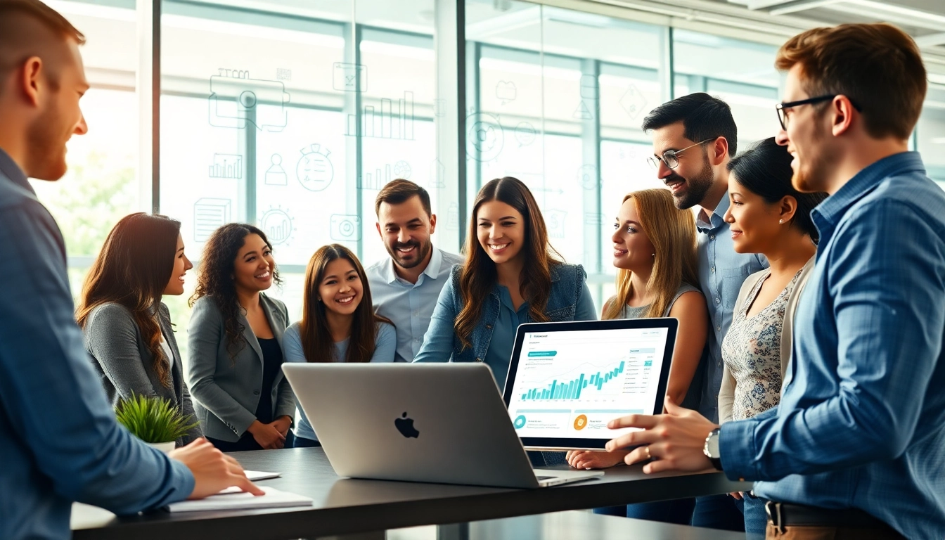 Enhance your done for you marketing strategies with a professional digital marketing team collaborating.