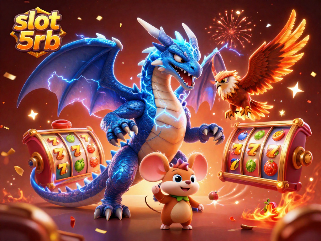 Spin and win at slot 5rb with vibrant characters and exciting casino elements in action.