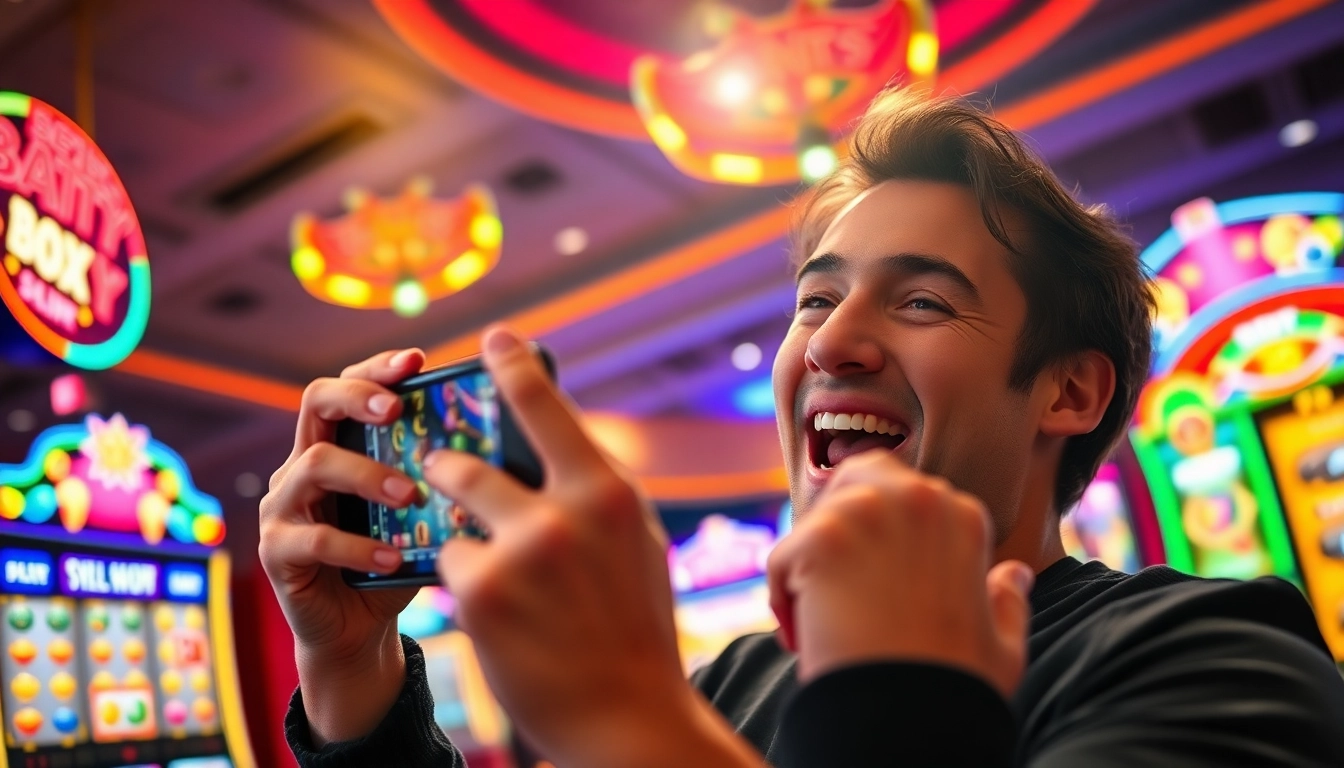 Panduan pemasangan Mega888 menunjukkan pemain menikmati permainan kasino digital.