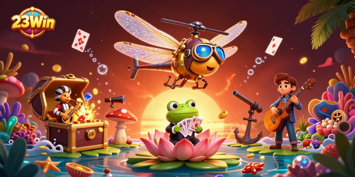 Experience thrilling gameplay at 23Win's vibrant casino, featuring characters and magical elements.
