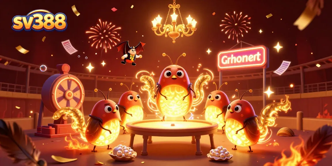Engage in excitement with sv388 featuring glowworms illuminating a vibrant cockfighting arena.
