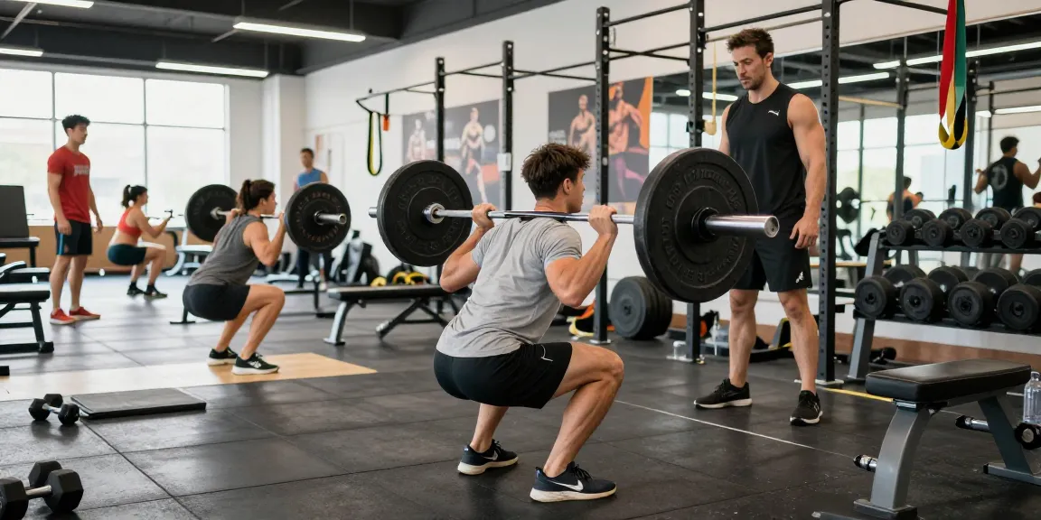 Somatrop Steroid Shop showcases dynamic fitness training environment with athletes engaging in strength exercises.