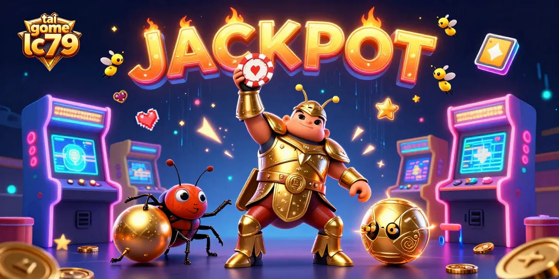 Tải game LC79 với hình ảnh minh họa đầy màu sắc về không gian game slot hấp dẫn và nhiều ưu đãi thú vị.