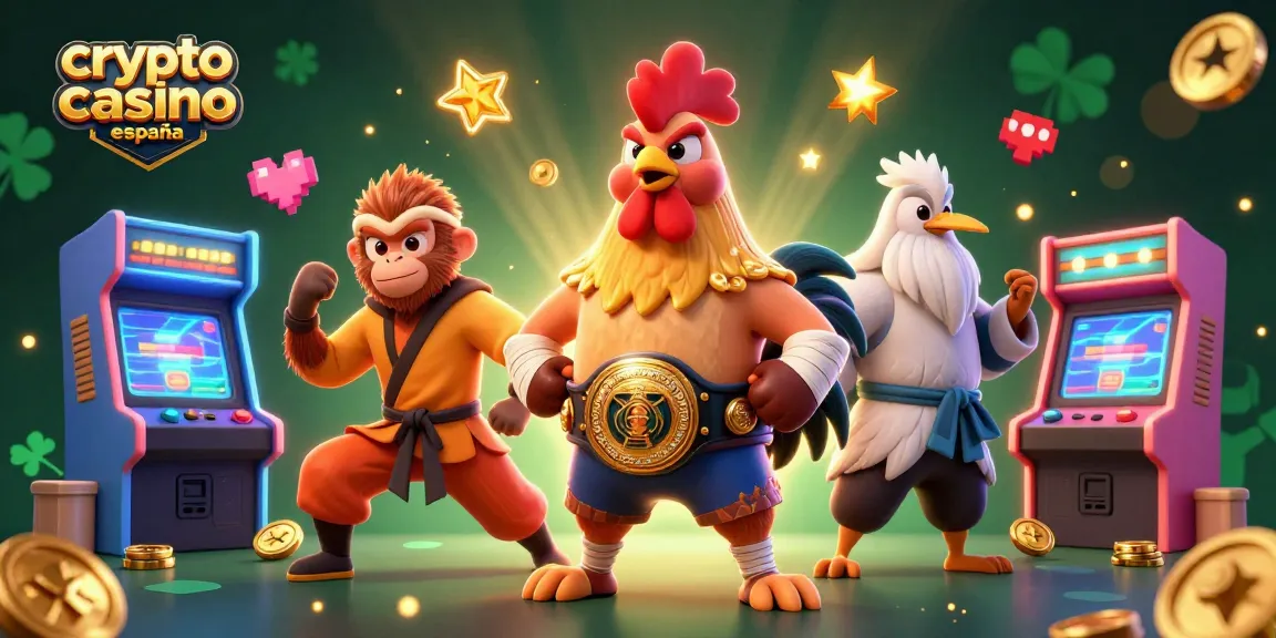 Participar en un emocionante crypto casino España con personajes 3D y elementos de juego vibrantes.