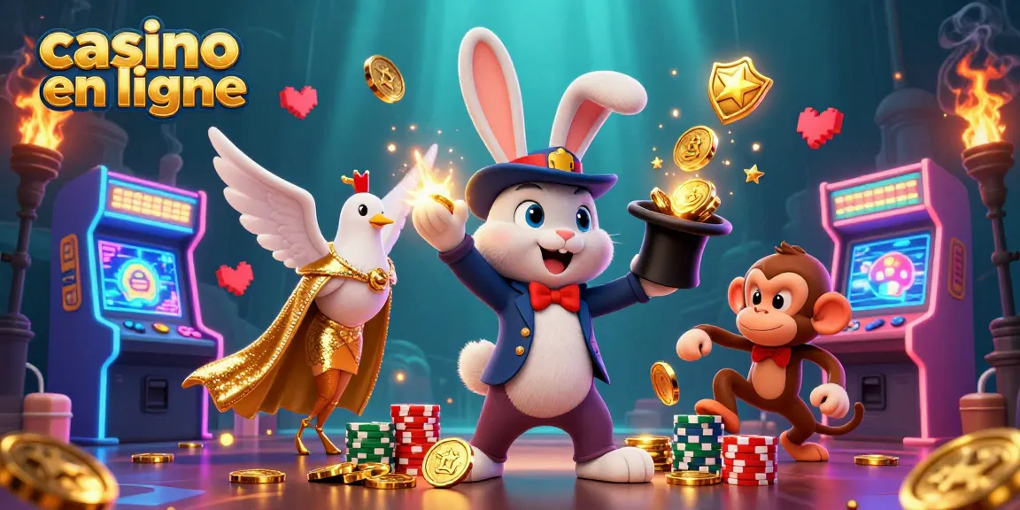 Vivez l'excitation du casino en ligne avec un magicien et des héros collectant des pièces d'or.