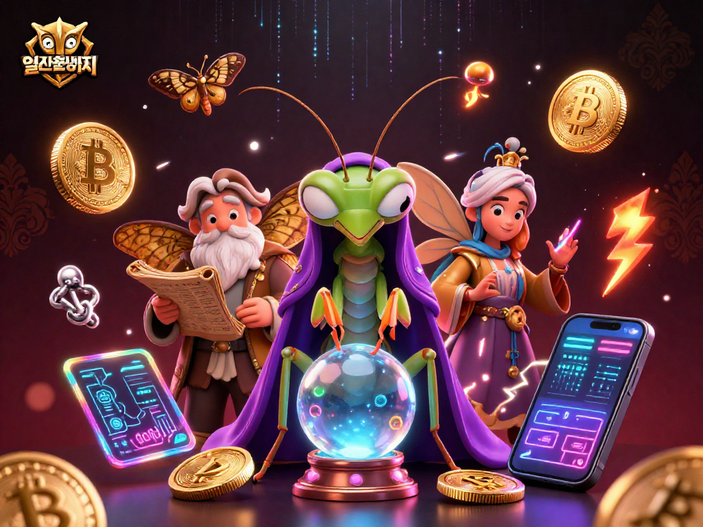 Experience the thrill of 일산출장마사지 in a captivating 3D casino world featuring vibrant characters and glowing crypto elements.