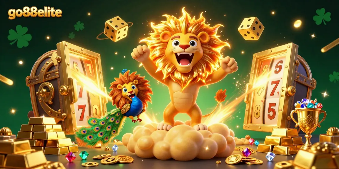 Experience thrilling gaming at go88elite with vibrant 3D casino elements and captivating characters.