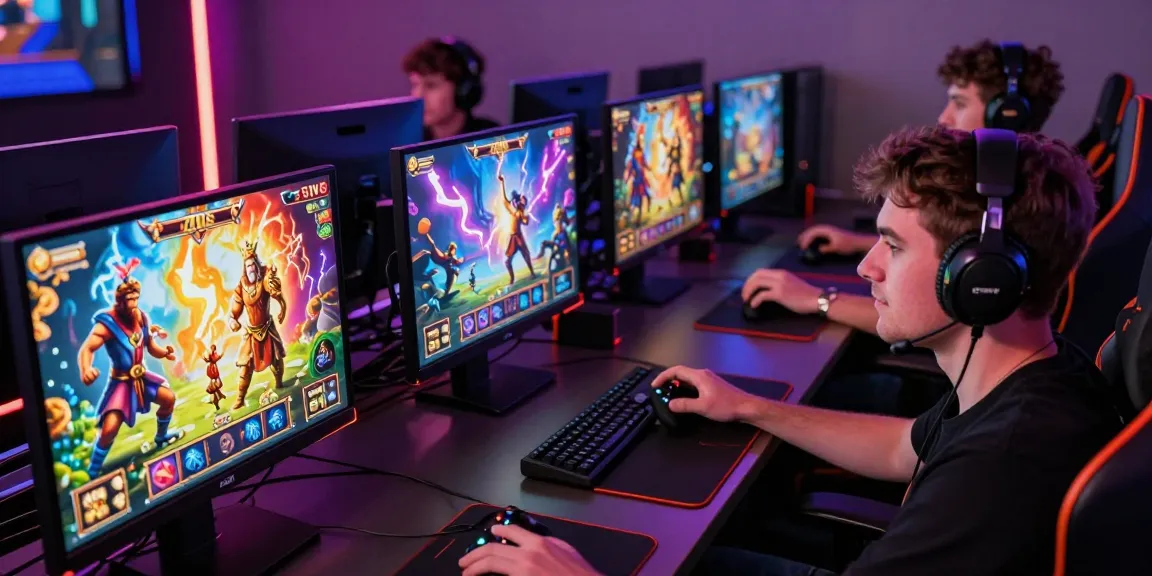 Exciting players engaging with slot zeus video games and immersive graphics.
