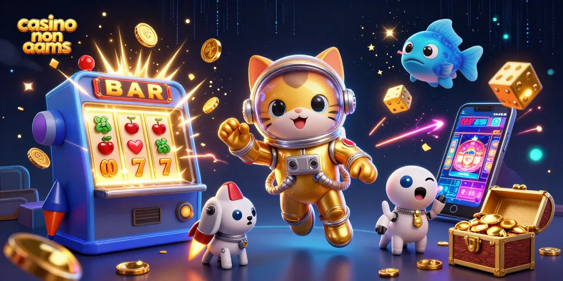 Slot machine esplosiva e astronauta in un casinò non AAMS fluttuante.