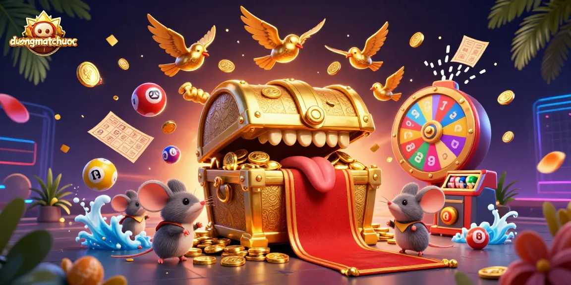 Engage with duongmatchuoc as adventure mice discover a vibrant casino world filled with treasures.