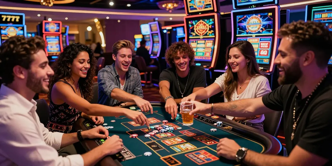 Pengalaman bermain mesin slot LUXURY777 di kasino yang meriah.
