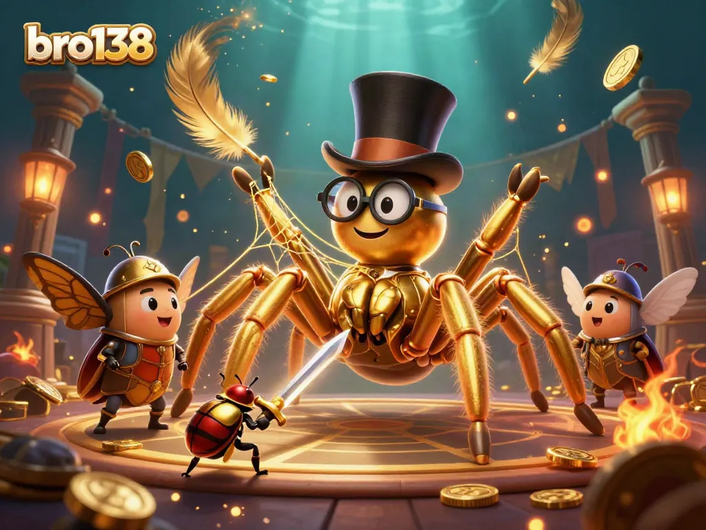 Experience exciting gameplay with bro138 at a captivating casino scene of fantasy characters.
