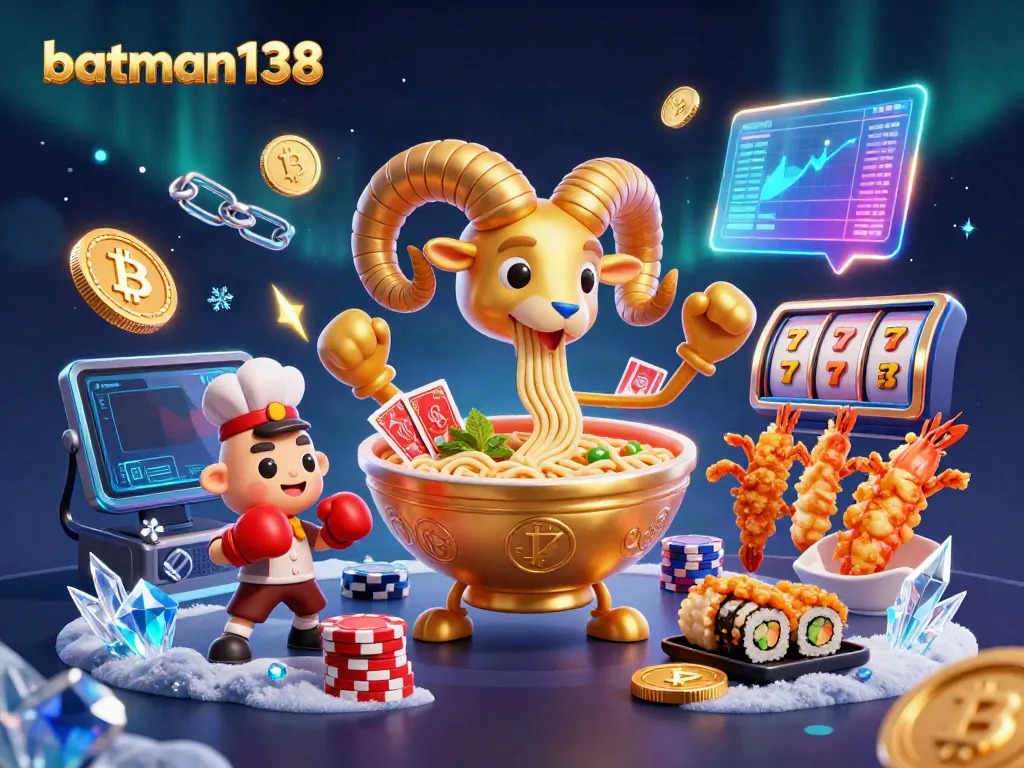 Engage in thrilling gameplay at batman138 with a vibrant 3D illustration featuring a unique casino theme.