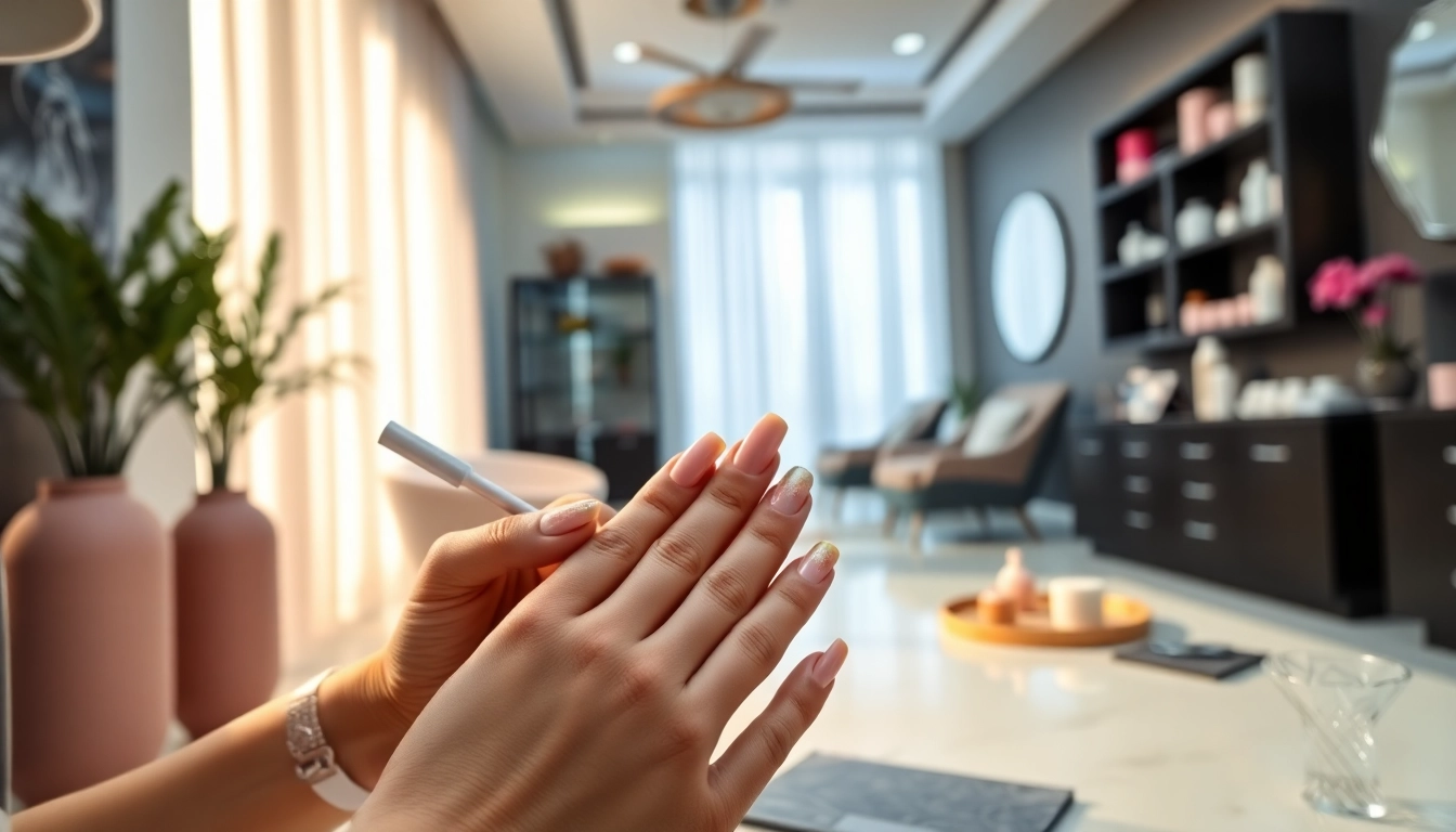 Enhance your look with intricately designed sculpted nails showcasing vibrant colors.