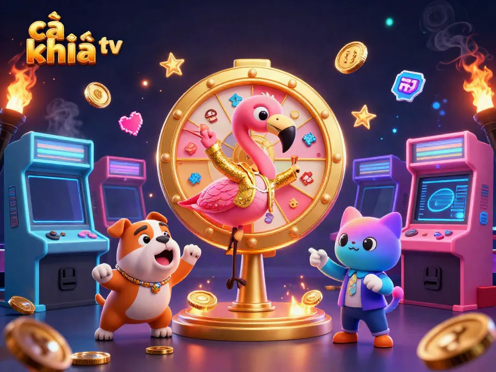 Cà khịa tv showcases an energetic game scene with engaging characters and vibrant casino elements.