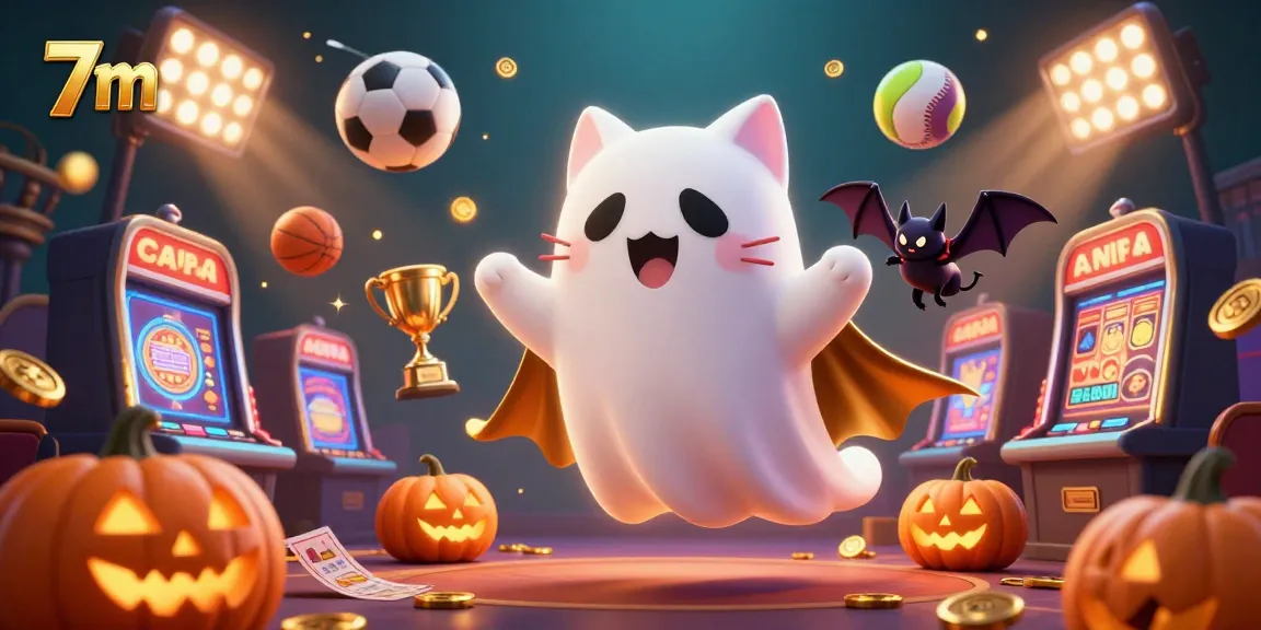 Experience thrilling 7m moments in a haunted casino with a ghost cat and dynamic sports elements.