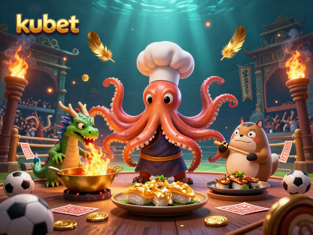Engage in kubet sports betting excitement with vibrant characters and dynamic casino elements.