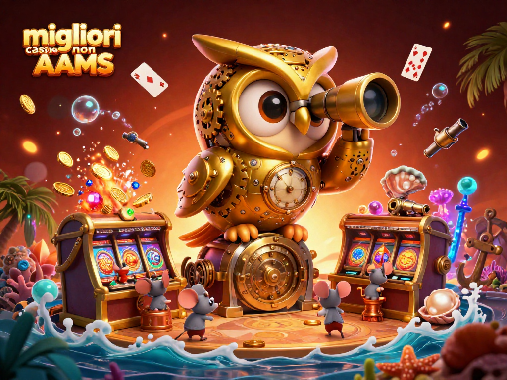 I migliori casino non AAMS offrono emozioni uniche con un gufo d'oro e topi di orologio nel gioco