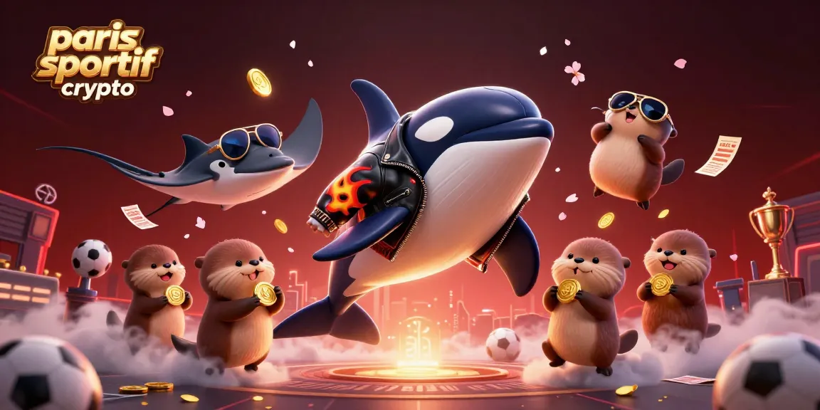 Placer des paris sportif crypto avec des cotes compétitives illustrées par des animaux marins animés et des éléments de pari