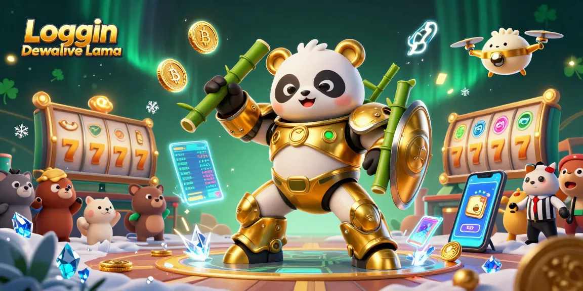 Experience excitement with Login Dewalive Lama as you spin slot reels in a dynamic, cartoon-style casino arena.
