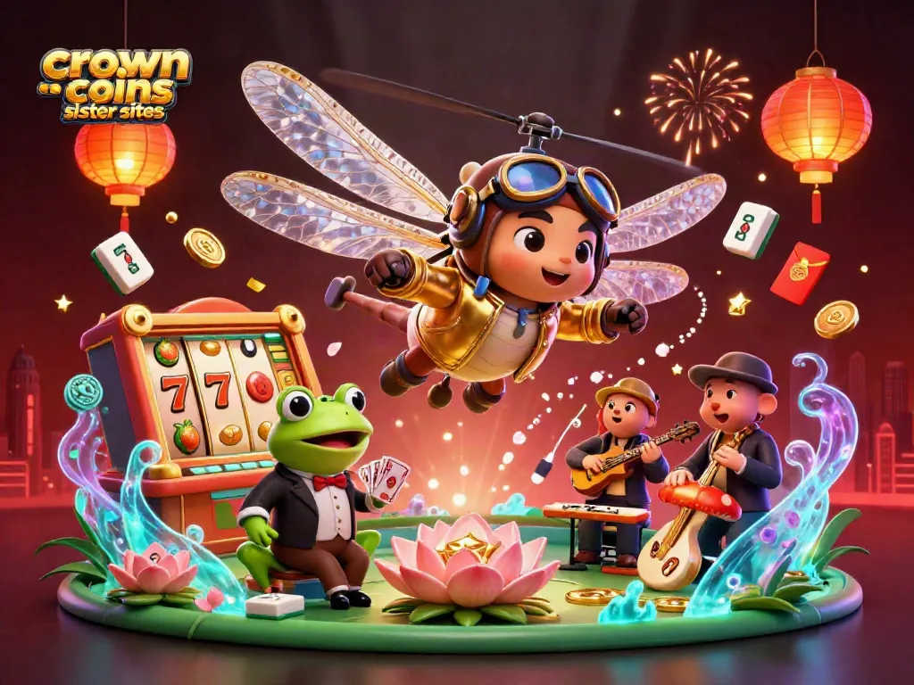 Engage with crown coins sister sites through thrilling 3D illustrations of dynamic casino action.