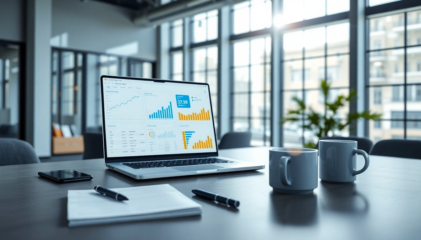 Showcasing a sales delegation platform workspace with analytics tools and productivity elements.