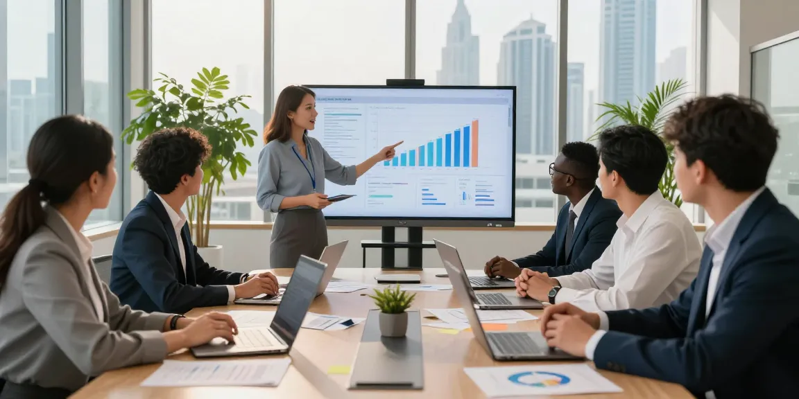 Audit Firms in UAE team collaborating in a modern office demonstrating strategic financial solutions.