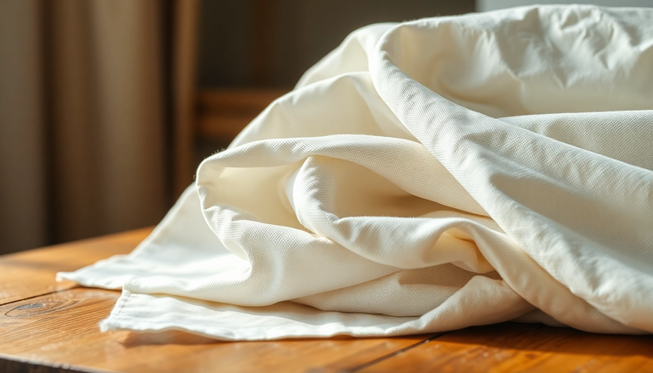 Wat is percale katoen fabric displayed beautifully, highlighting its texture and quality.