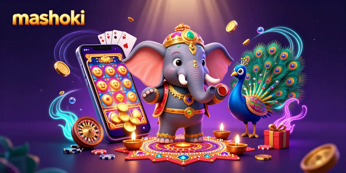 Engage with mashoki slots and jackpots in a vibrant 3D casino world with colorful characters.