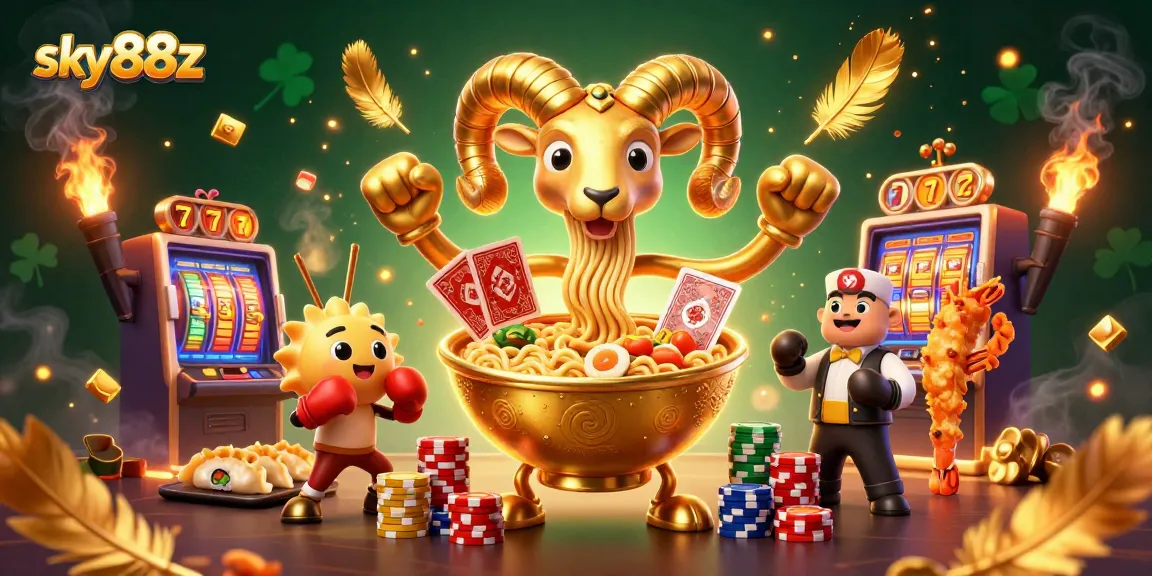 Play exciting games at sky88z with vibrant characters showcasing a lively casino scene.
