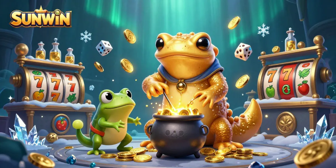 SUNWIN transforms gaming with golden coins and lively slot reels, immersing players in thrilling casino action.