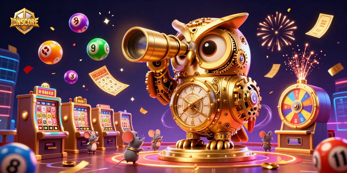 IDNSCORE enhances your gaming experience with vibrant slot machines and dynamic elements illuminating a unique casino atmosphere.