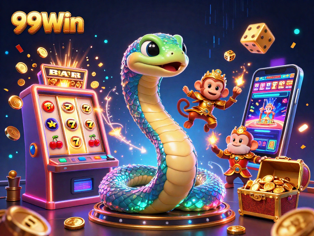 Experience the excitement at 99Win with colorful games, captivating characters, and a jackpot explosion!