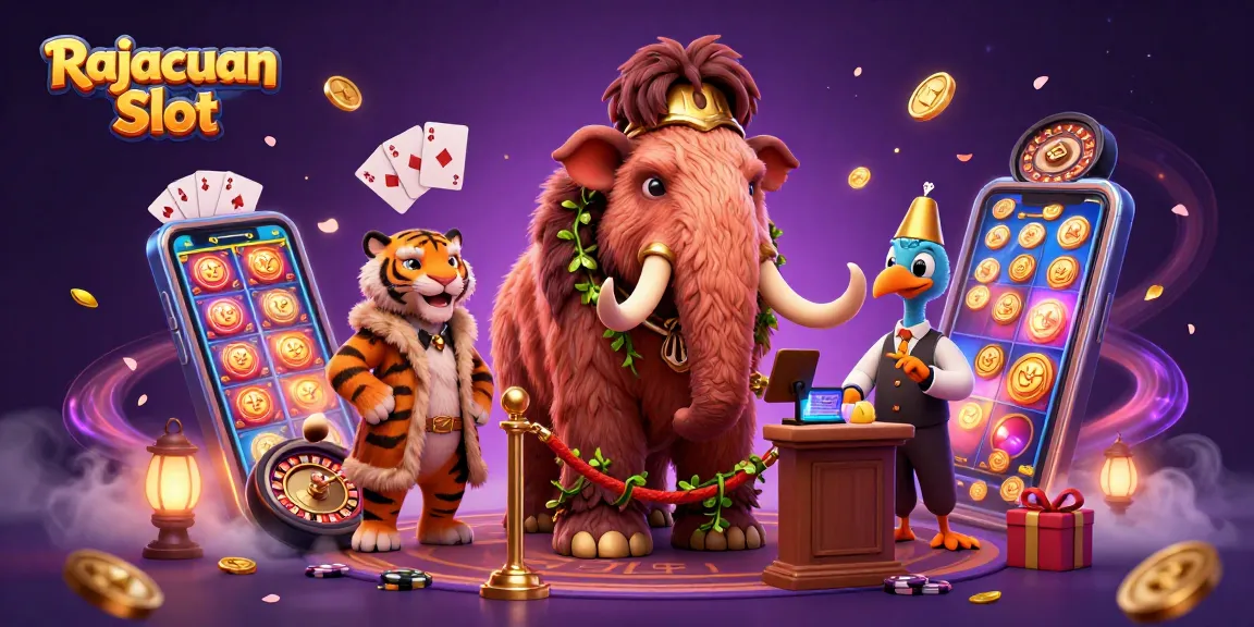 Menangkan jackpot di Rajacuan Slot, dengan karakter unik dan simbol permainan yang menarik.