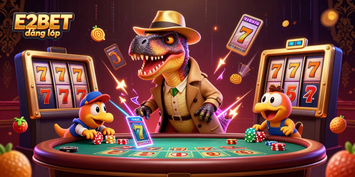 E2BET đăng nhập brings exciting blackjack action with roaring dinosaurs, a thrilling casino experience.