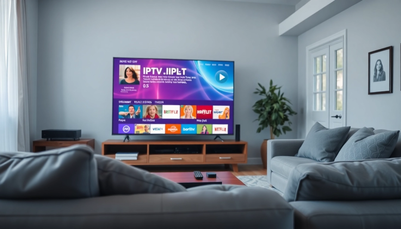 Experience the benefits of a free iptv trial with vibrant channels on a smart TV.